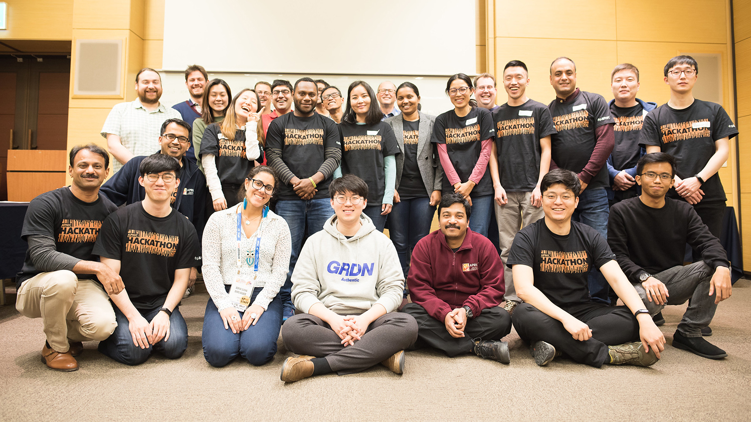 A group of people at APNIC First Hackathon